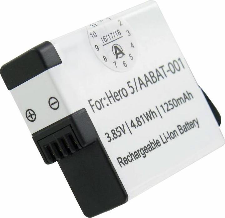 Immagine prodotto AccuCell Batteria e doppio caricatore adatti per GoPro Hero5, Hero 5 Black, AABAT-001