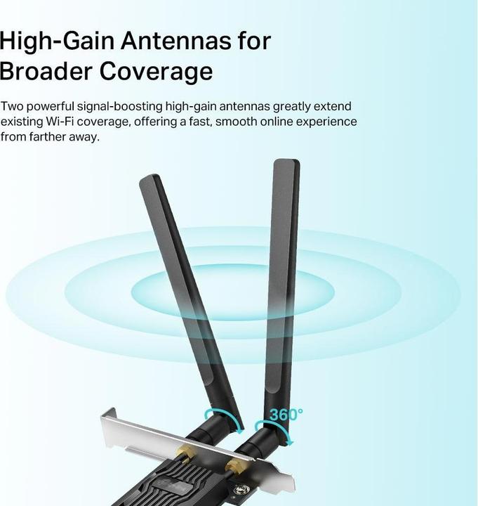 Produktbild TP-Link Archer TX20E Wi-Fi 6 PCIe-Adapter AX1800 Bluetooth 5.2 (Mini PCI Express)