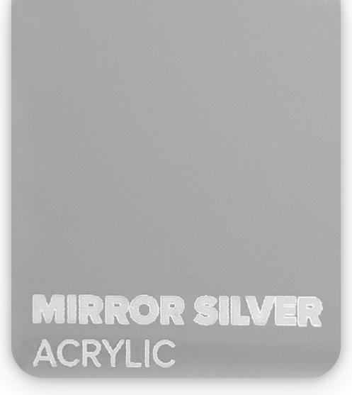 Produktbild flux Acrylglasplatte - Beambox - Mirror Silver