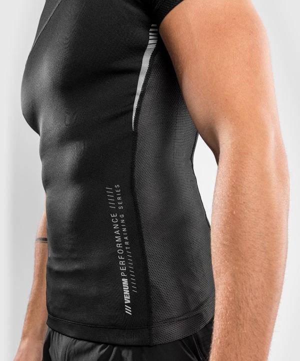 Actual product image Venum tempest 2.0 Rashguard Short Sleeves â€“ Black/Grey - XL (XL)