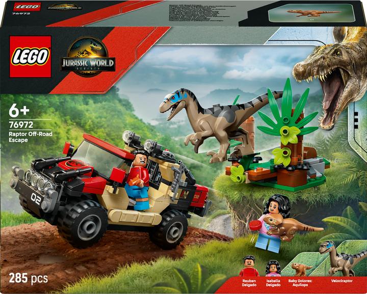 Produktbild LEGO Raptor: Verfolgungsjagd mit dem Geländewagen (76972, LEGO DC)