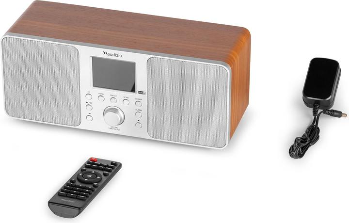 Produktbild Audizio DAB+ Radio Genua Silber, Radio Tuner: FM, DAB+ (DAB+, FM, Bluetooth)