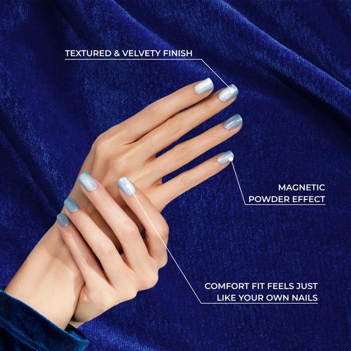 Actual product image KISS Gel Fantasy Magnetic Gel Nails Drama - 28 Pieces (Artificial nails)