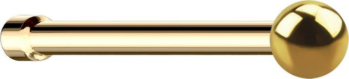 Immagine prodotto Star Piercing Nasenstecker gerade vergoldet mit Kugel (senza ottone, Acciaio chirurgico 316L)