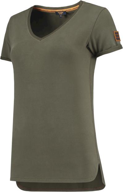 Tricorp 104006Stonegreymel5XL T-Shirt Premium V Hals Dames (5XL)