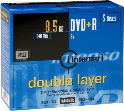 Produktbild Intenso DVD+R DL 8.5GB/240min (5 x)