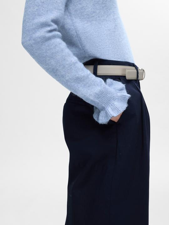 Actual product image Selected Femme Ruched sleeve knitted jumper (M)