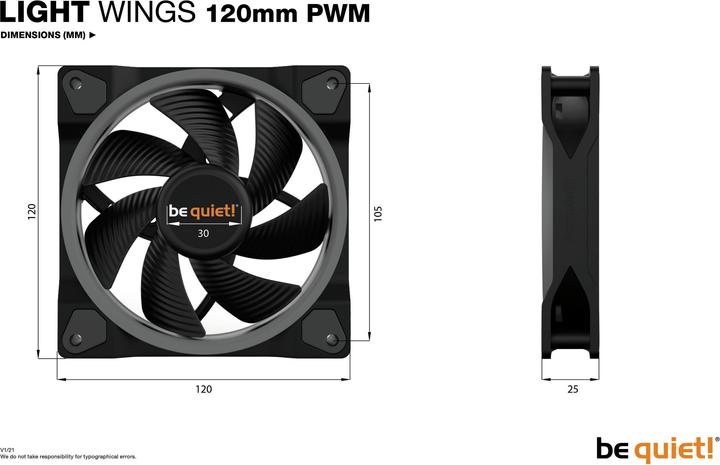 Produktbild be quiet! Light Wings (120 mm, 1 x)