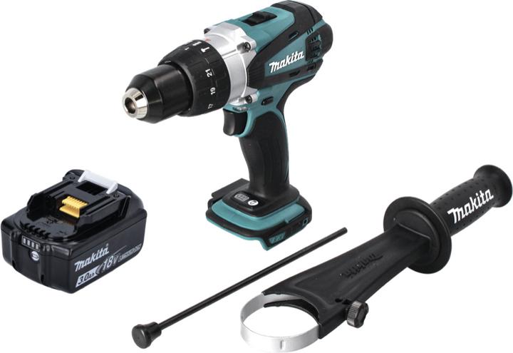 Produktbild Makita DHP 458 F1 Akku Schlagbohrschrauber 18V 91Nm + 1x 3,0 Ah Akku (Akkubetrieb)
