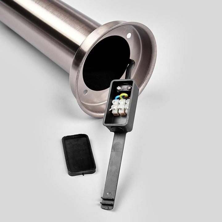 Produktbild Lindby Kristof Garten Leuchte Stainless Steel (E27, IP44)