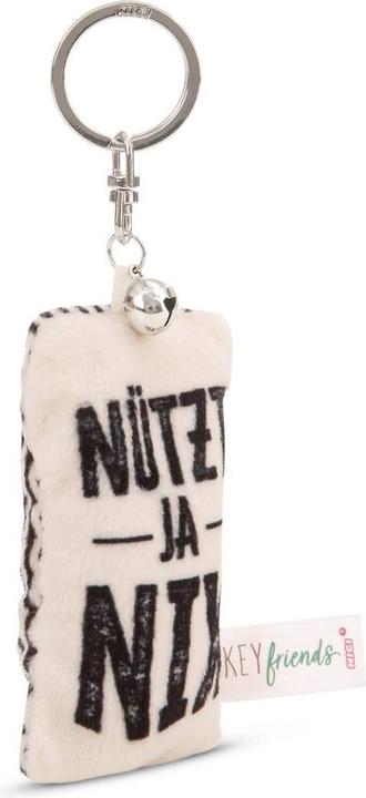 Actual product image Magni NICI Schlüsselanhänger Mini Plüschkissen Nützt ja nix mit Glöckchen 8cm
