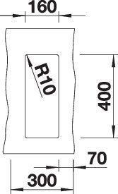 Produktbild Blanco Subline 160-U (Unterbauspüle, 19 cm, 46 cm)