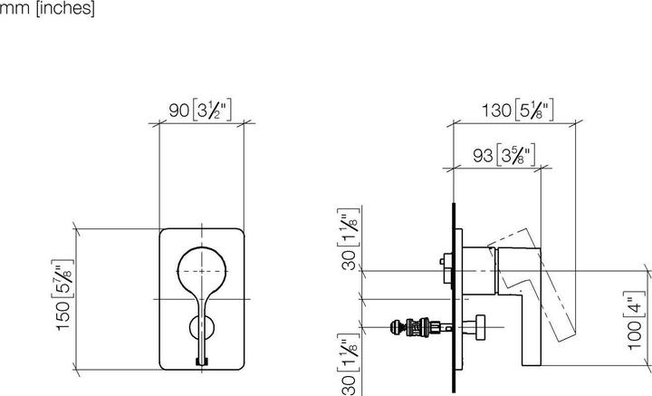 Produktbild Dornbracht LULU UP-Einhandbatterie mit Umstellung, 36122710