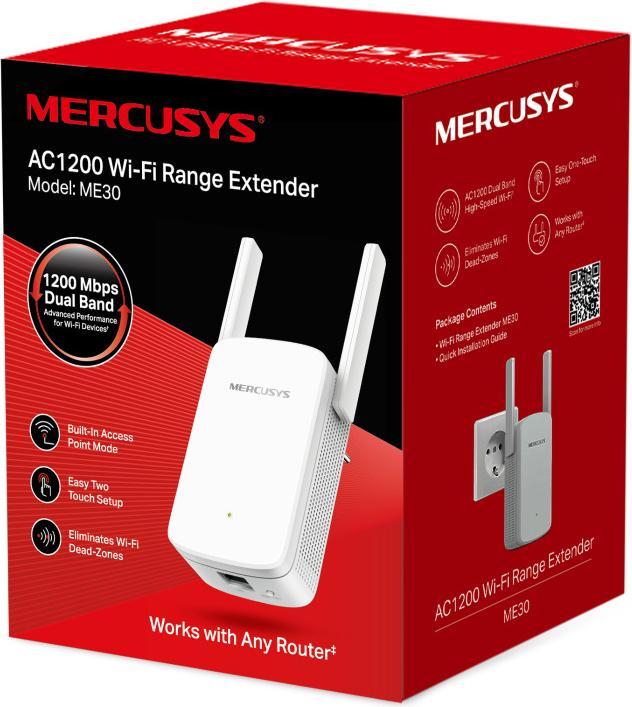 Immagine prodotto Mercusys ME30 Modulo di estensione della rete 10, 100 (1200 Mbit/s)