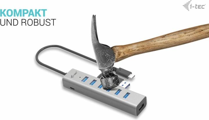 Produktbild i-tec C31HUBMETAL703 (USB-C, USB-A, 7 Ports)