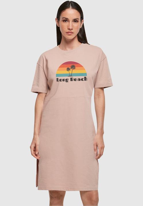 Produktbild Merchcode Ladies Long Beach Organic Oversized Slit Tee Dress - 117779 (S)