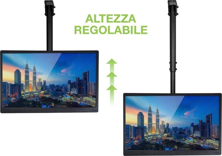 Actual product image Techly Mounting kit (ceiling mount, mounting bracket, telescopic rod) - for flat screens (Ceiling)