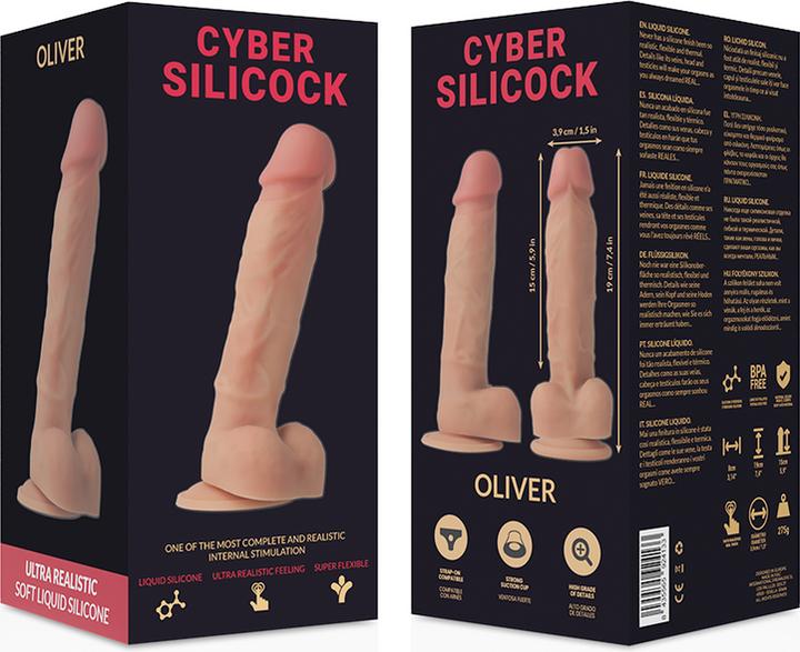 Actual product image Cyber Silicock Oliver Realistico Silicona Liquida 19 cm