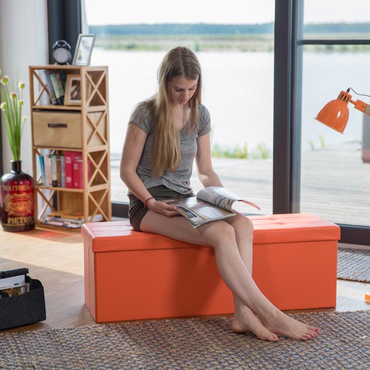 Actual product image Relaxdays Folding Storage Bench (114 cm)