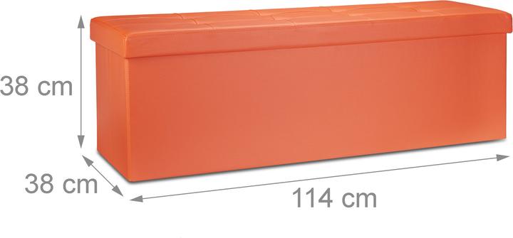 Actual product image Relaxdays Folding Storage Bench (114 cm)