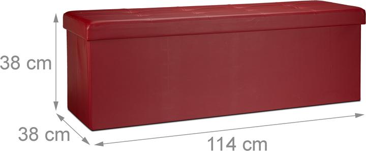 Actual product image Relaxdays Folding Storage Bench (114 cm)