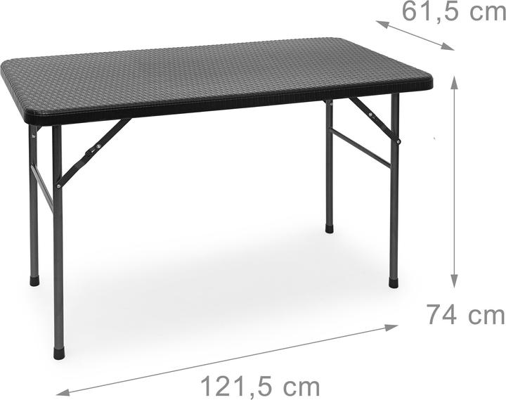 Image du produit Relaxdays Table de jardin (121.50 cm)