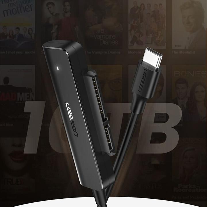 Image du produit Ugreen Adaptateur USB-C vers SATA 3.0 pour disque dur SATA 2.5" SSD