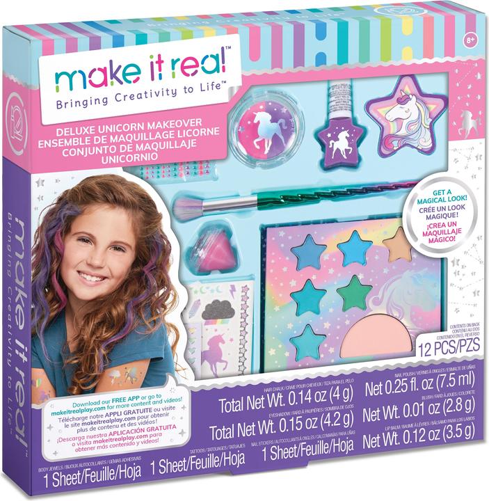 Actual product image Make it Real Beauty set unicorn
