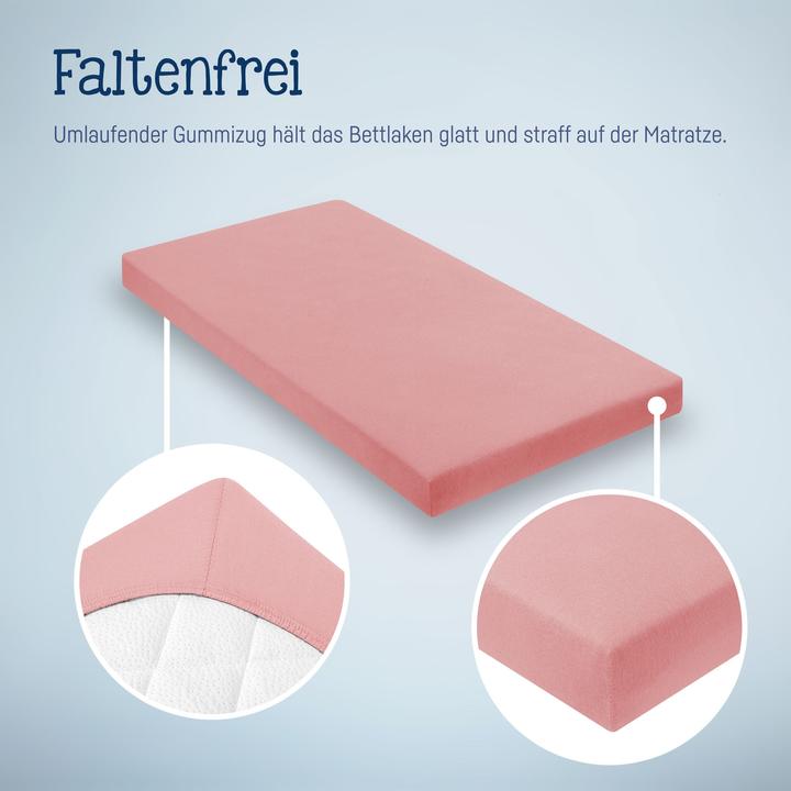 Actual product image Julius Zöllner Fix sheet jersey blush 70 x 140 cm (70 x 140 cm)