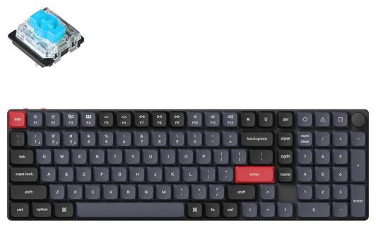 Produktbild Keychron K17 Pro Gateron RGB Backlight Blue Switch (Eng. Int., Kabellos)