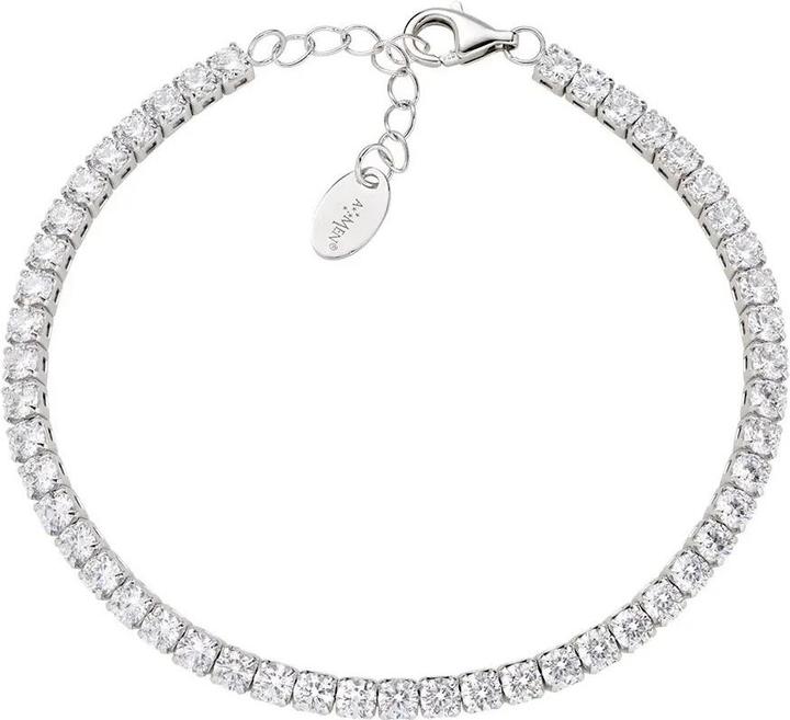 Amen Tennis Armband (20 cm, Silber 925)