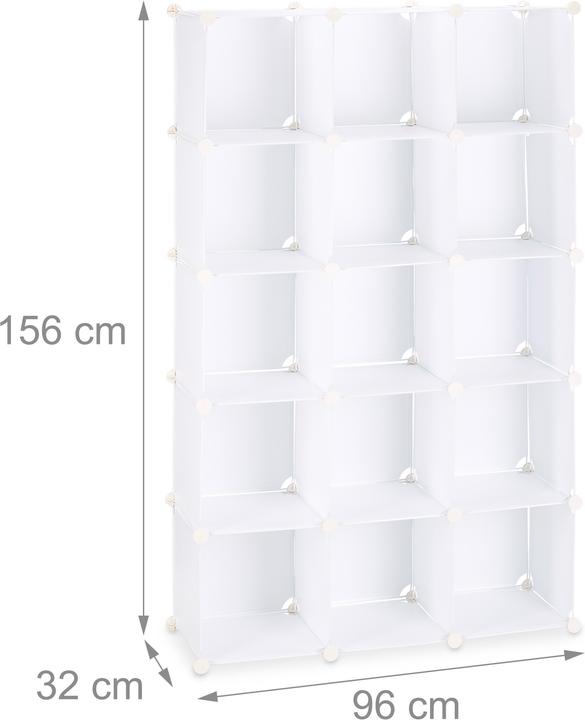 Immagine prodotto Relaxdays Scaffale a incastro con 15 scomparti
