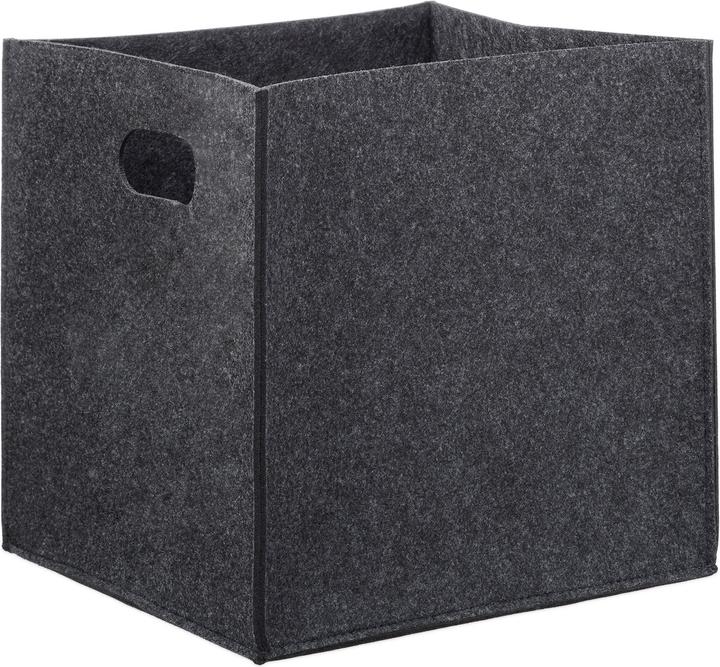 Actual product image Relaxdays Square Felt Basket (30 x 30 x 30 cm, 23 l)