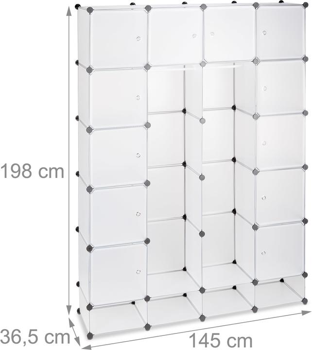 Actual product image Relaxdays Modular Wardrobe System (145 x 36.5 x 198 cm)