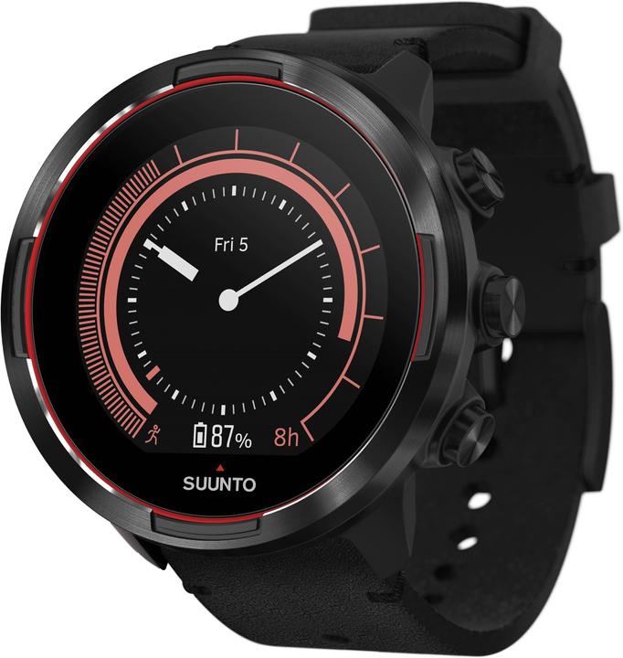 Actual product image Suunto 9 Baro Red Gift Box with extra Leather Strap (50 mm)