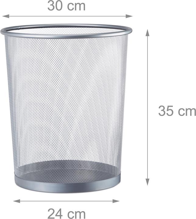 Actual product image Relaxdays Waste Bin 30 cm Ø (19 l)