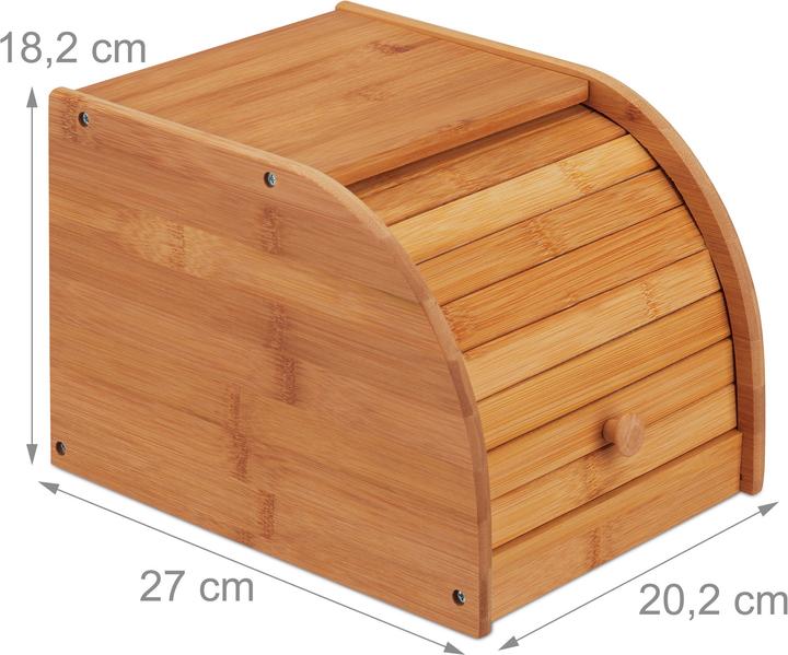 Actual product image Relaxdays Bread Bin with Rolling Lid
