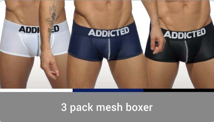 Produktbild Addicted 3 Pack Mesh Boxer Push up (XL, 3er Pack)