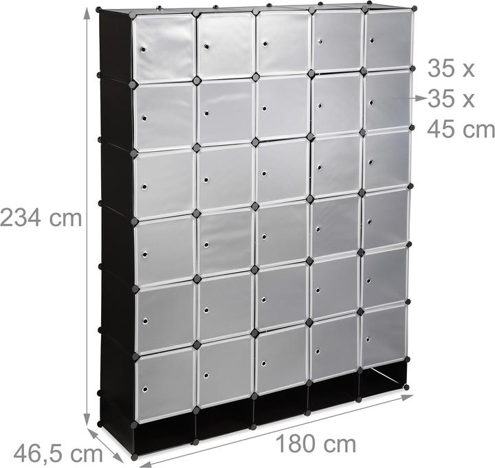 Relaxdays Stecksystem (180 x 46.5 x 234 cm)
