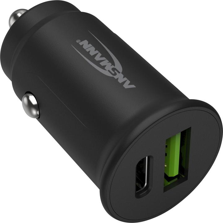 Ansmann Charger InCar Charger 12-24V DC/3000mA/30W/KFZ/USB/USBC/5V