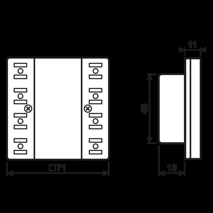 Immagine prodotto JUNG Pulsante KNX LS UP 4pkt incl. giunto LS5194KRMTSD