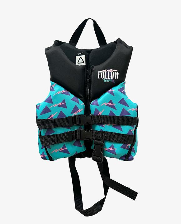 Immagine prodotto Follow Grommy Cga Vest - Child - Black/Teal - Boys (14 - 23 kg)