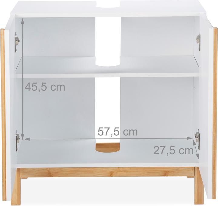 Produktbild Relaxdays Waschbeckenunterschrank (60 x 30.5 x 60.5 cm)
