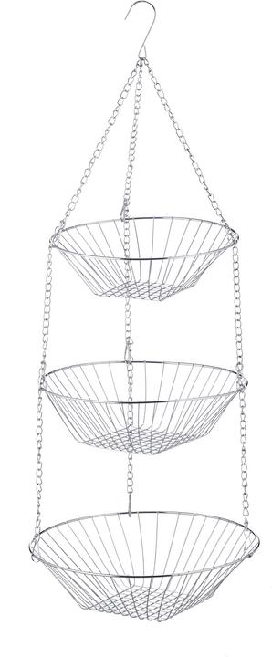 Immagine prodotto Relaxdays Portafrutta da appendere a 3 ripiani (28 x 28 x 73 cm)