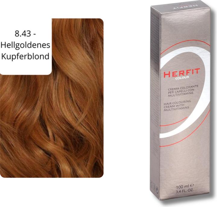 Image du produit XanitaliaPro Coloration Des Cheveux Avec Des Vitamines (8.43 - blond cuivré doré clair)