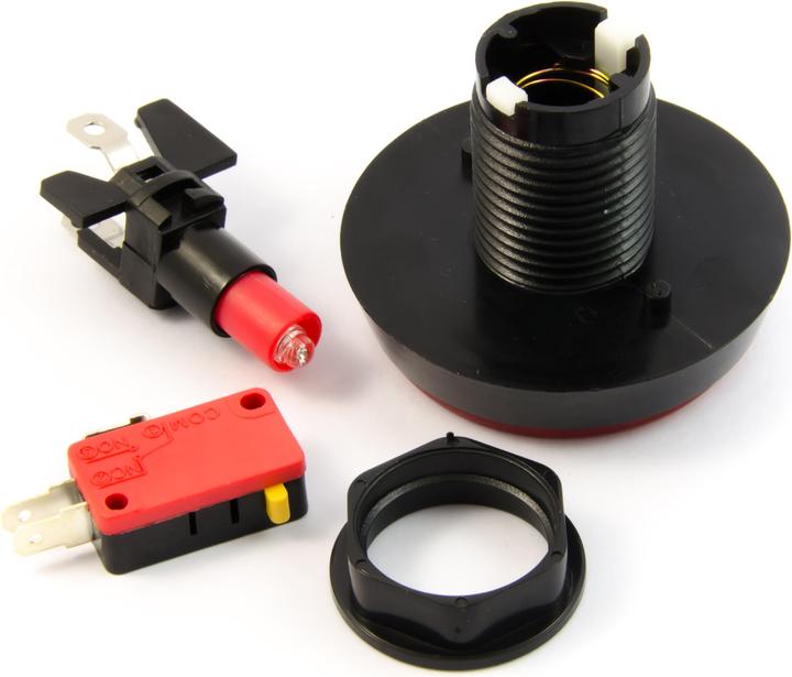 Immagine prodotto Purecrea Pulsante Arcade illuminato da 60 mm - Rosso