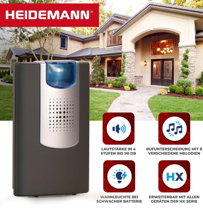 Actual product image Heidemann Wireless chime set HX Action (wireless bell extension) (Wireless)