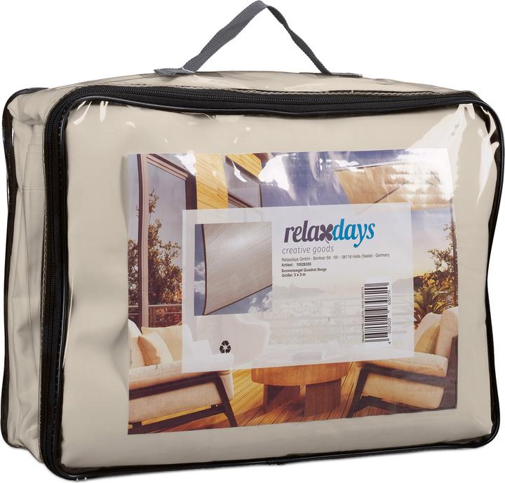 Produktbild Relaxdays Sonnensegel (300 x 300 x 0.5 cm)