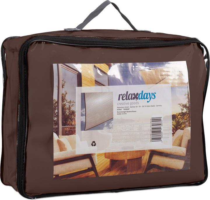 Produktbild Relaxdays Sonnensegel (200 x 200 x 0.5 cm)