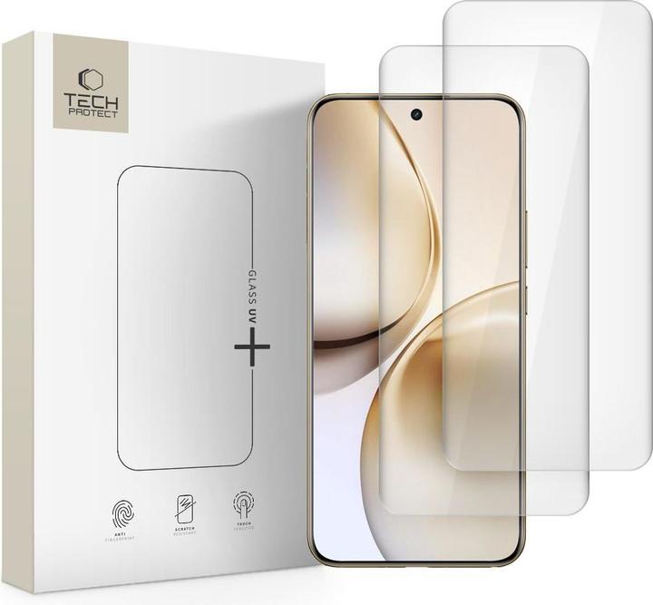 Produktbild Spigen Tech-Protetect Glass UV+ Tempered Glass for Realme 14 Pro+ 5G - Transparent (1 Stück, Xiaomi Redmi Note 14 Pro+ 5G)